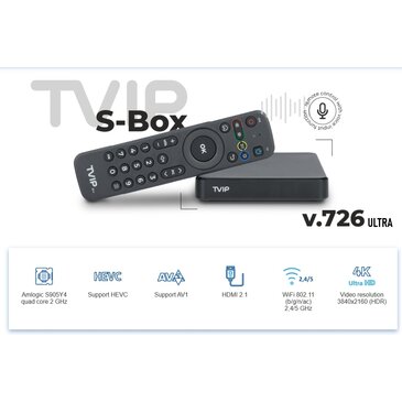 TVIP V726 ULTRA S-Box IPTV 4/32GB